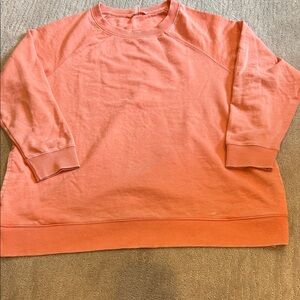 Free People Vibrant Coral Sweatshirt